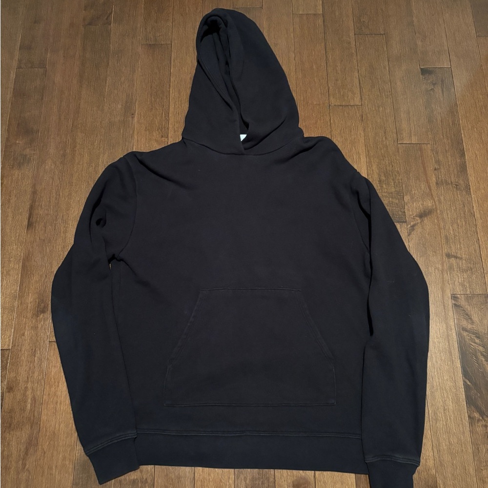 John Elliott Black Cropped Hoodie